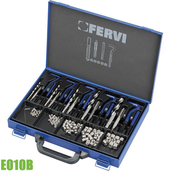 Bộ dụng cụ sửa ren M6-M14 gồm 125 chi tiết FERVI E010B