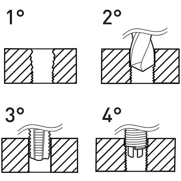 Bộ dụng cụ sửa ren M6-M14 gồm 125 chi tiết FERVI E010B thumbnail 2