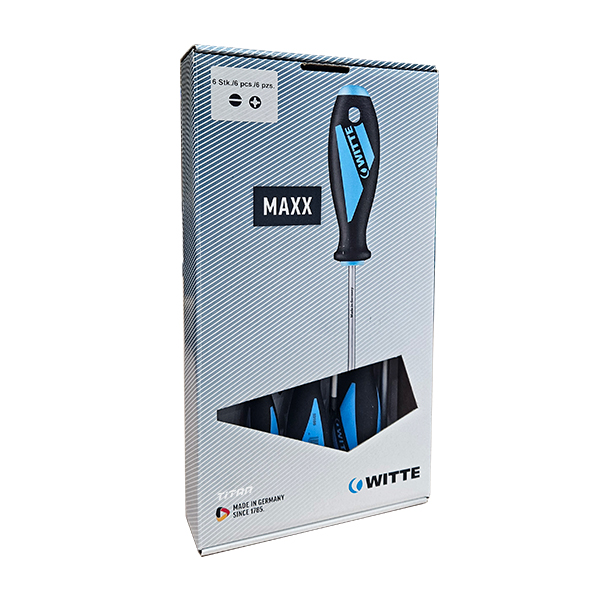 Bộ tua vít WITTE 653863 gồm 06 cây dòng MAXX