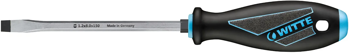 63010 Tua vít dẹt cán sợi thủy tinh thân lục giác WITTE Germnay