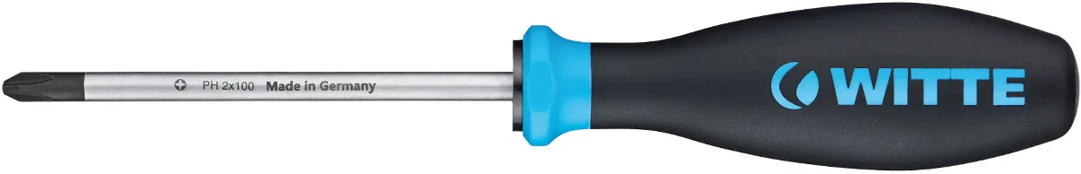 94800 Tua vít bake cán nhựa đúc PH0-PH4 chuẩn ISO 8764 Pro WITTE