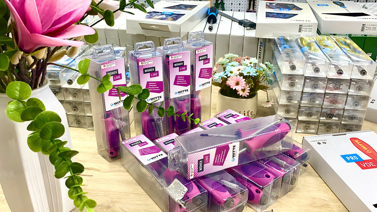 Bộ tua vít, bút thử điện màu tím cho nữ giới MaxxPro Witte