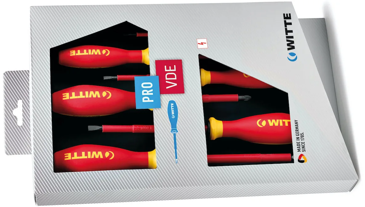 Bộ tuốc nơ vít bọc cách điện VDE 1000V WITTE 670024