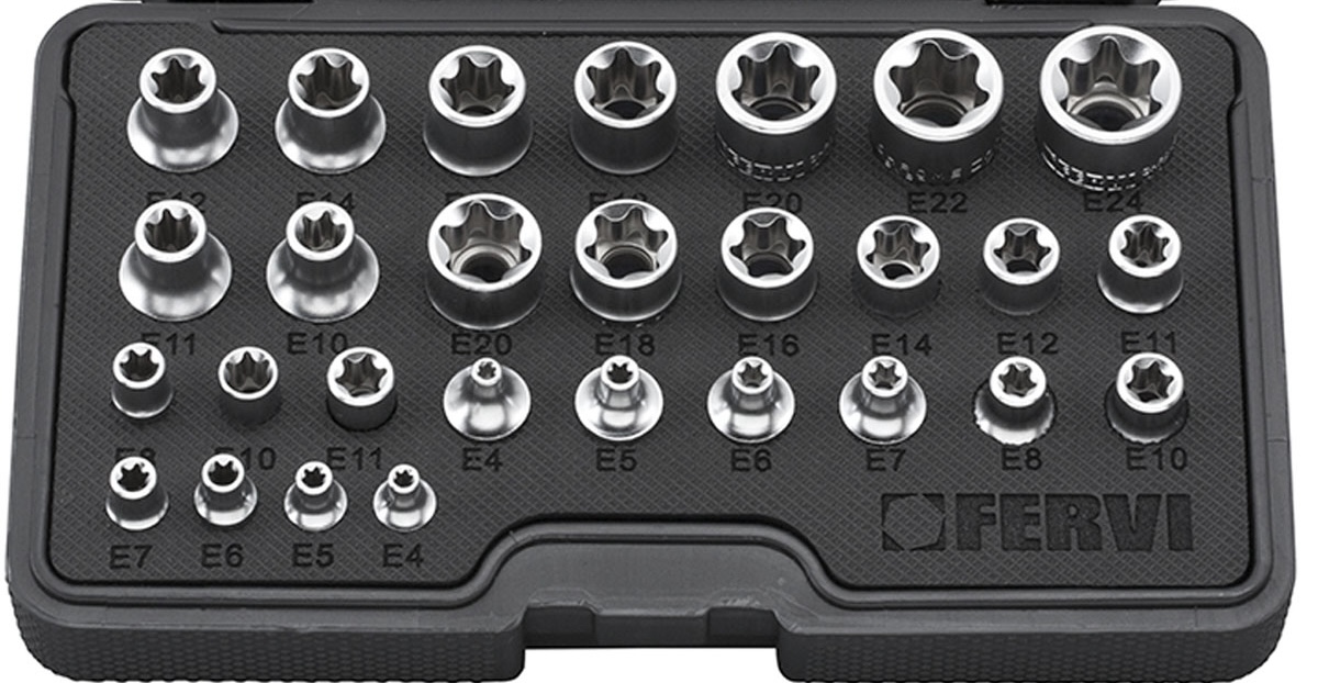 Bộ tuýp đầu sao 28 chi tiết FERVI 0195