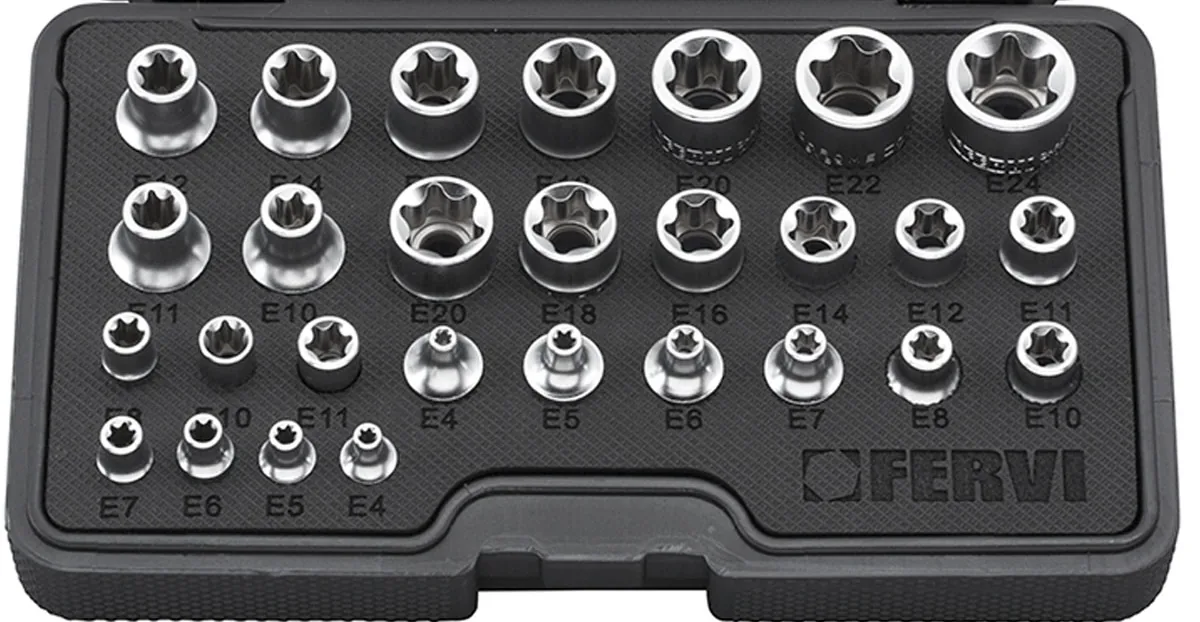 Bộ tuýp đầu sao 28 chi tiết FERVI 0195