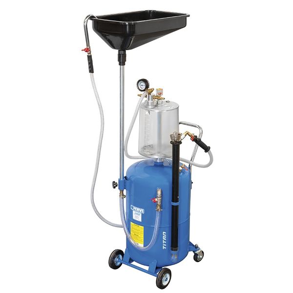 Bơm hút dầu thải động cơ FERVI 0596 bằng khí nén, nhập từ Ý.