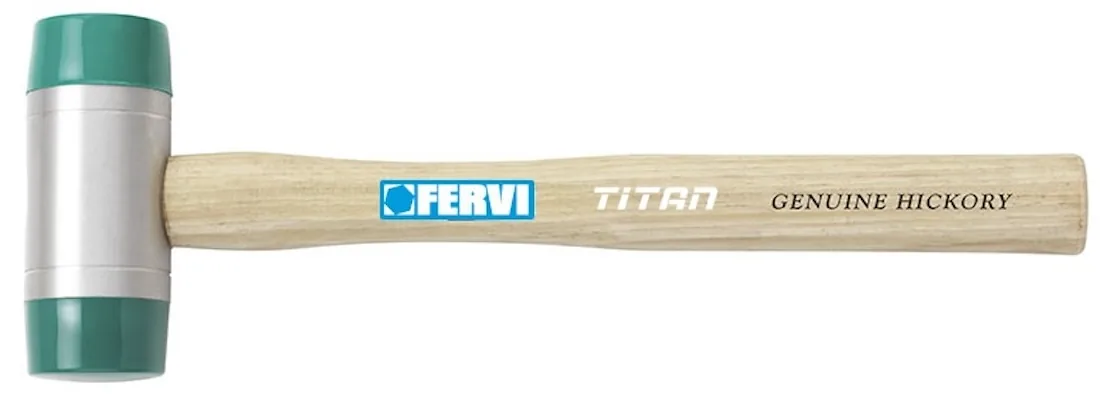 Búa nhôm đầu nhựa cán gỗ FERVI 0808