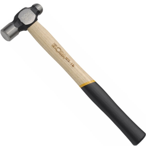 Búa đầu tròn bằng thép 1/2 pound, cán gỗ