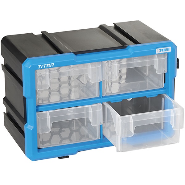 Hộp đựng đồ nghề 4 ngăn C086/04C, bằng nhựa 300x200x165 mm