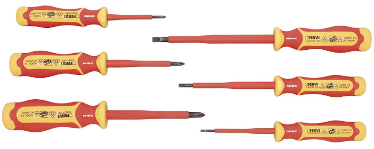 Tua vít cách điện gồm 6 cây chuẩn VDE 1000V