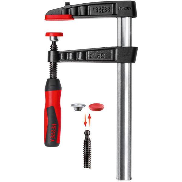 Cảo chữ F ngàm kẹp 300mm BESSEY TG30-2K, lực 6000N