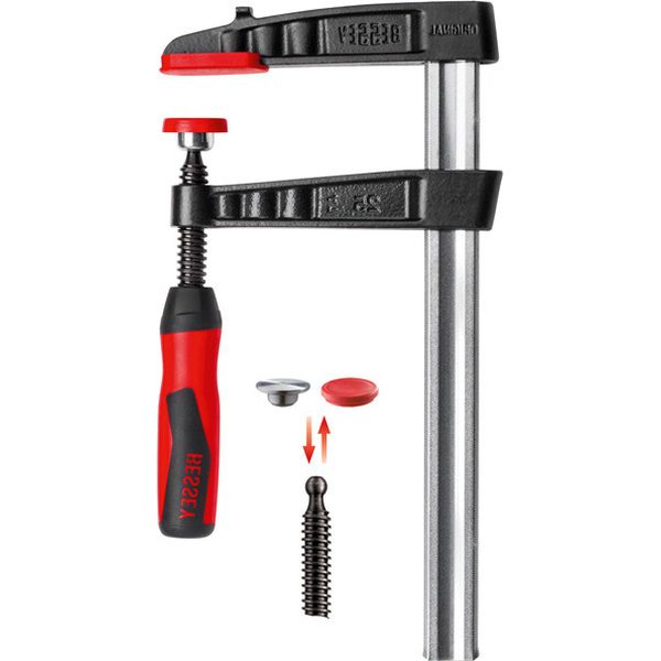 Cảo chữ F ngàm kẹp 300mm, lực 6000N