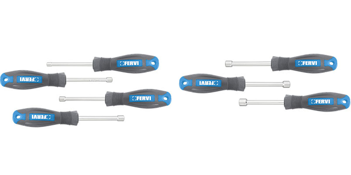 CB01/07P Bộ tô vít lục giác 7 cây 4-9mm FERVI Italia