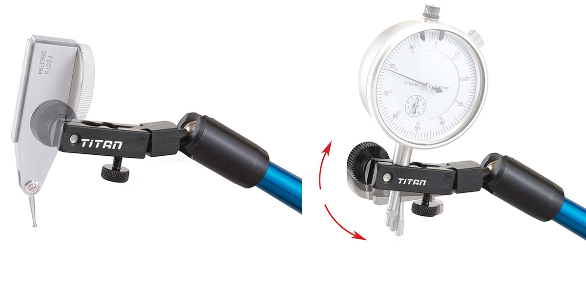 Chân đế gá đồng hồ so Fervi S046, thủy lực có từ tính, lực từ 600 N