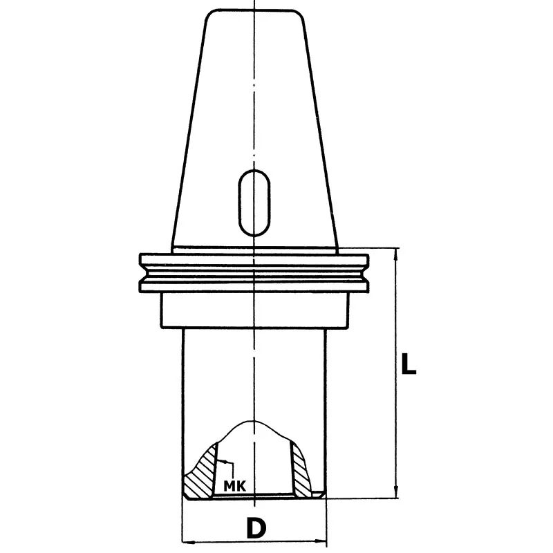 FERVI 1-B Morse taper adapters, DIN 2080 shank, ISO 40 and ISO 50 thumbnail 2