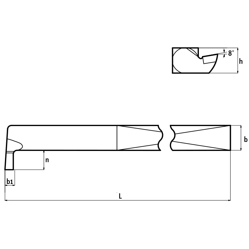 CARBIDE TIPPED TOOL FOR INTERNAL SLOTS