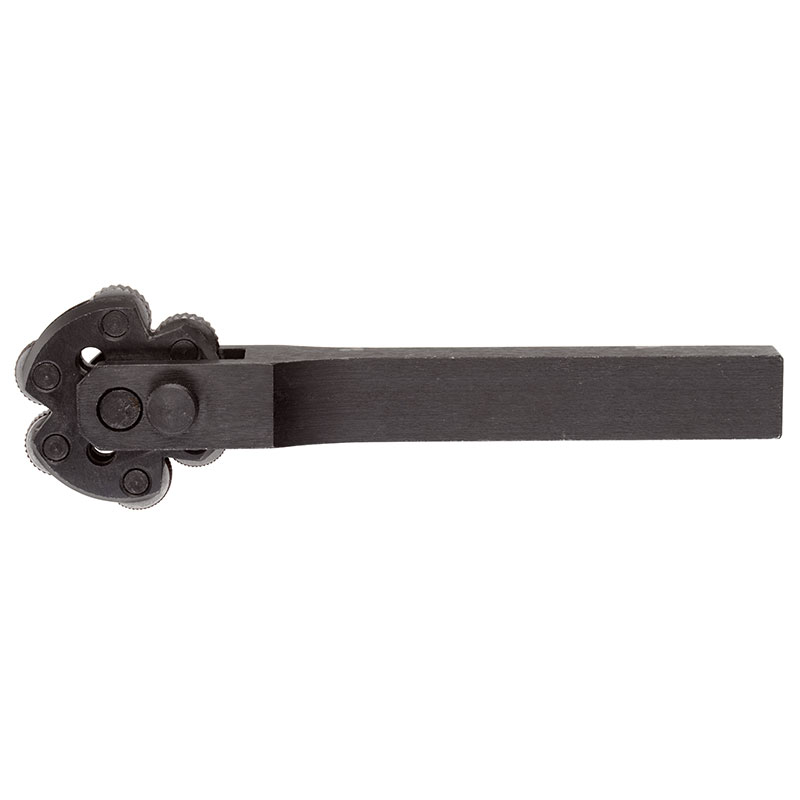 KNURLING TOOL WITH 3 PAIRS OF KNURLING WHEELS, WITH DIAMOND PATTERN