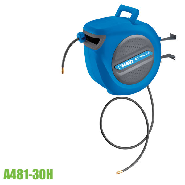Cuộn dây hơi 30m rút tự động A481-30H, áp suất 18 bar.