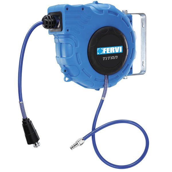 Cuộn dây hơi tự rút 15m FERVI 0481/15, 16 bar, 1/4'' BSPT, Italia