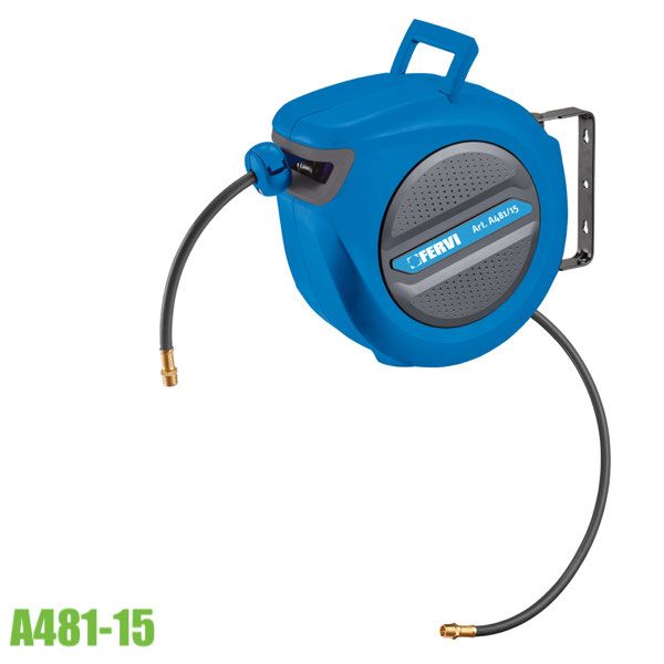 Cuôn dây khí nén 15m rút tự động A481-15, áp 16 bar FERVI.