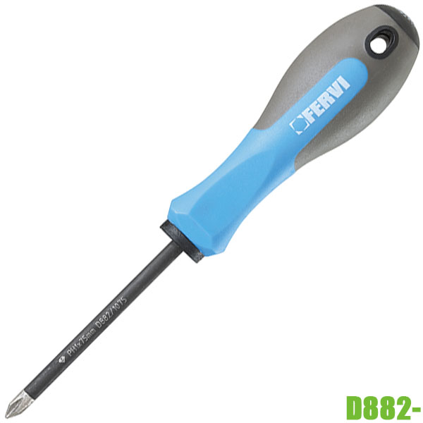 Tua vít 4 cạnh PH1-PH3, mũi phủ kim cương. FERVI D882-