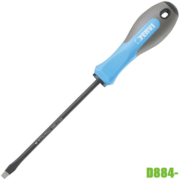 Tua vít phủ kim cương, mũi dẹp 3-8mm. FERVI D884-