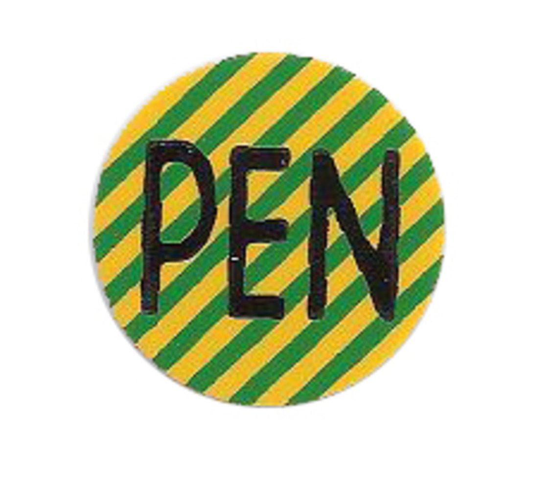 Đánh dấu dây dẫn, chức năng bảo vệ dây dẫn trung tính, 10 cái mỗi tờ