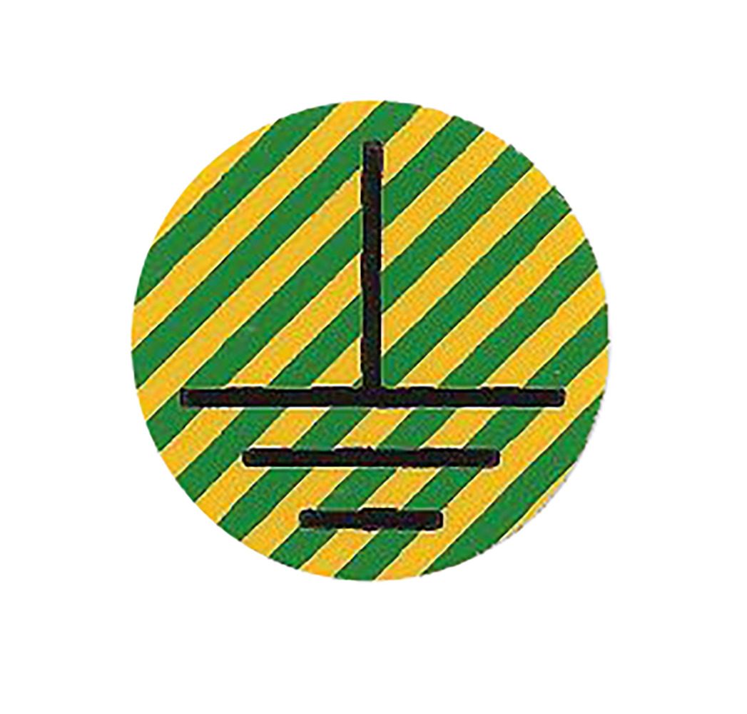 Đánh dấu dây dẫn, đất, không theo tiêu chuẩn DIN 40 011, 10 cái mỗi tờ