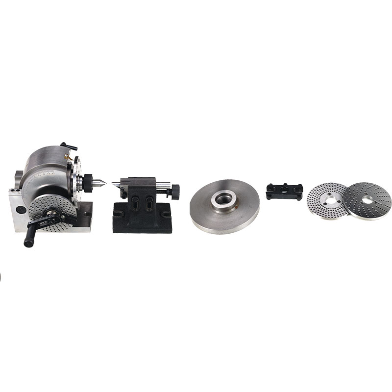 SEMI UNIVERSAL DIVIDING HEAD WITH TAILSTOCK AND DIVIDING PLATES