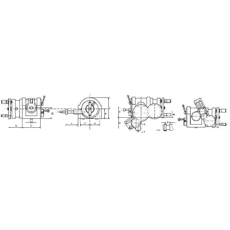 UNIVERSAL DIVIDING HEAD WITH TAILSTOCK, CHUCK AND DIVIDING PLATES thumbnail 2