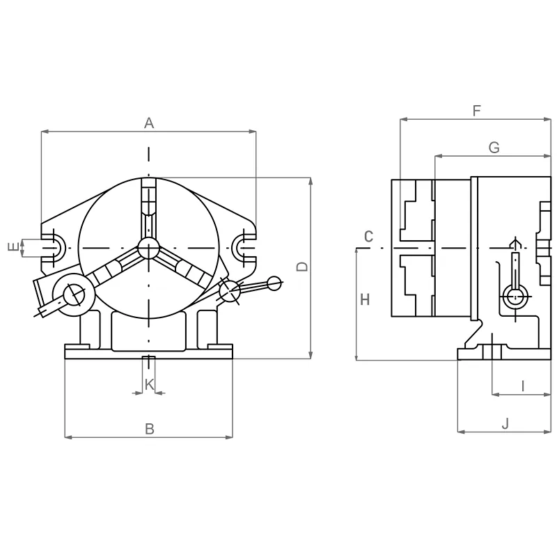 HORIZONTAL AND VERTICAL DIRECT DIVIDING HEAD thumbnail 2