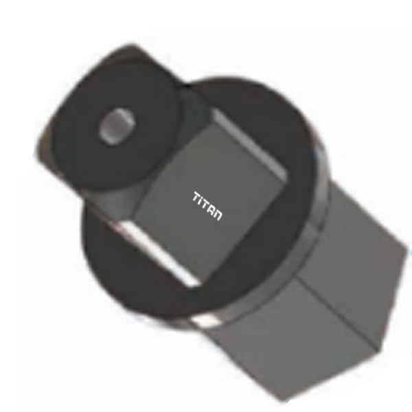 Đầu chuyển lục giác 80mm sang đầu vuông 1 inch, Hexagon80