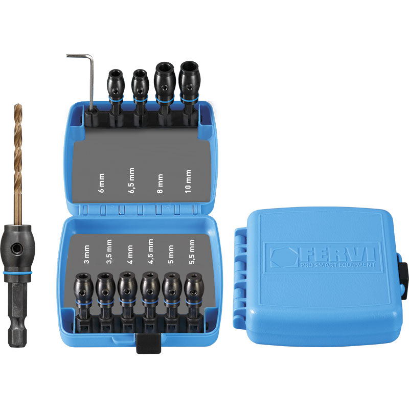 1/4'' DR. DRILL BIT HOLDER SET