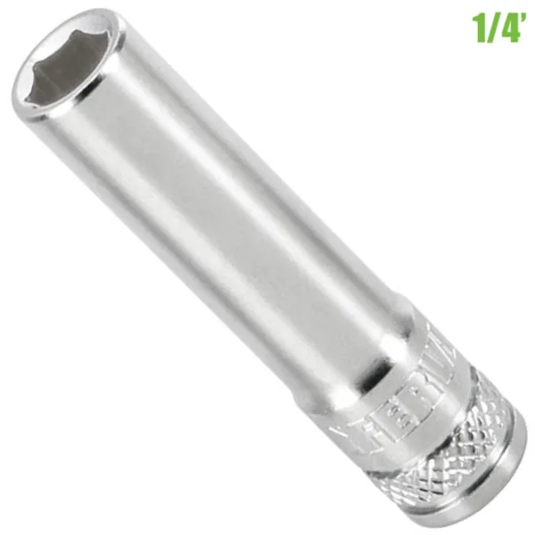Đầu tuýp dài 6 cạnh, vuông 1/4'', FERVI-ITALIA thumbnail 2