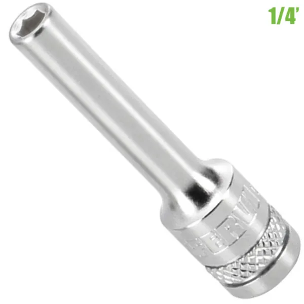 Đầu tuýp dài 6 cạnh, vuông 1/4'', FERVI-ITALIA thumbnail 3