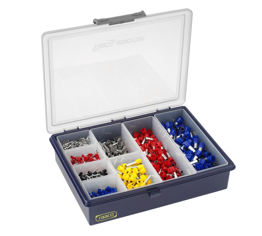 Bộ đầu nối dây không cách điện, 0.75 đến 16 mm², 100 cái mỗi loại