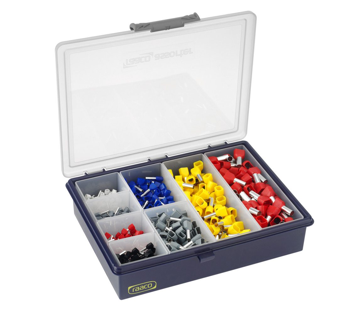 Bộ đầu nối dây đôi DIN màu series, 0.5 đến 10 mm², 100 cái mỗi loại