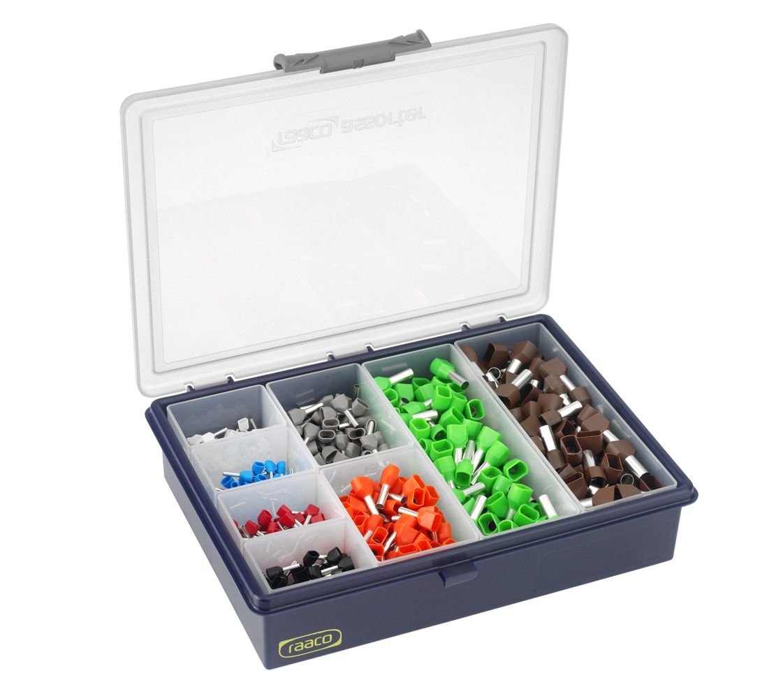 Bộ đầu nối dây đôi màu series 1, 0.5 đến 10 mm², 100 cái mỗi loại