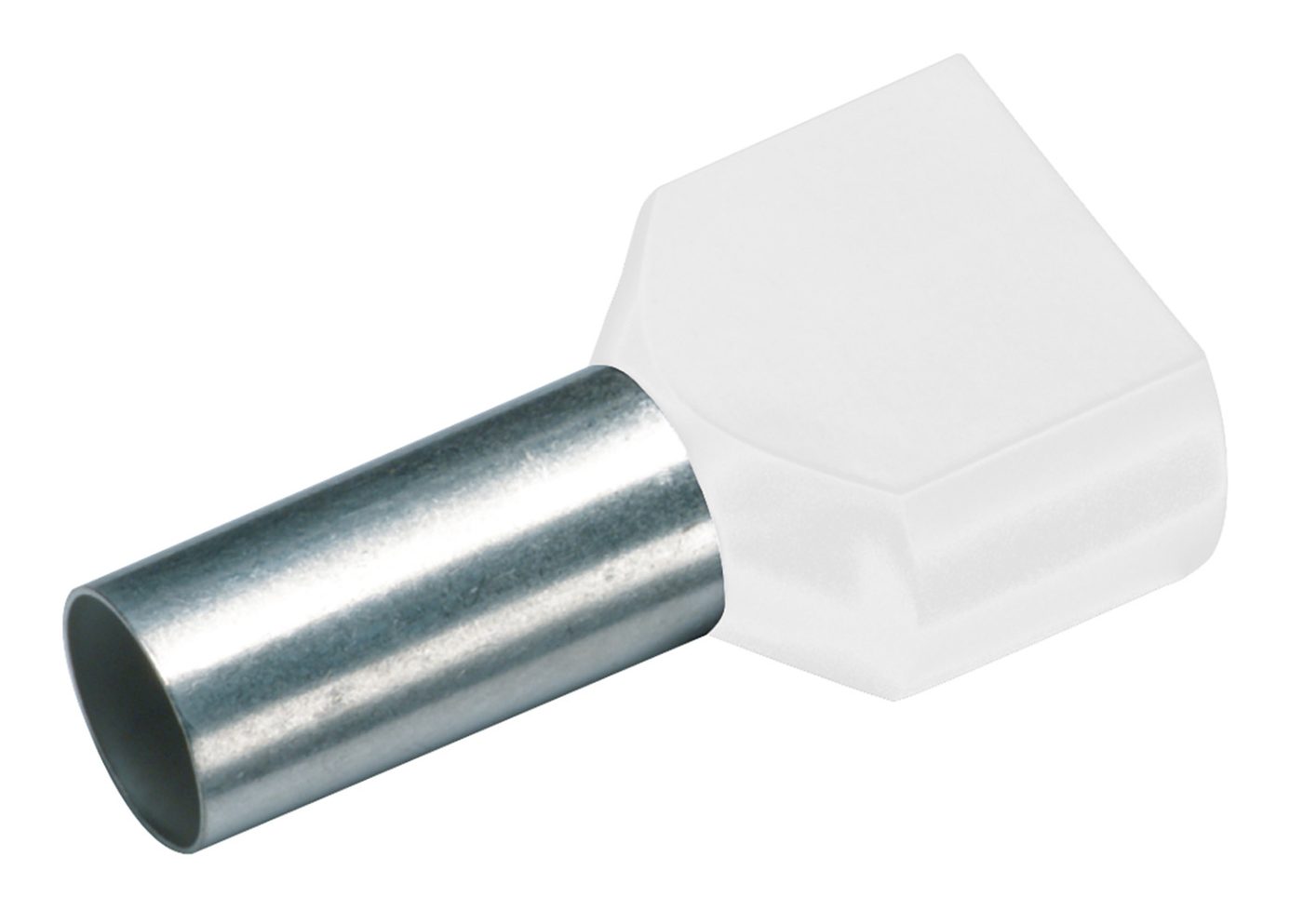 Đầu nối dây đôi cách điện, tiết diện 2 x 0.5 mm², chiều dài đầu nối 8 mm