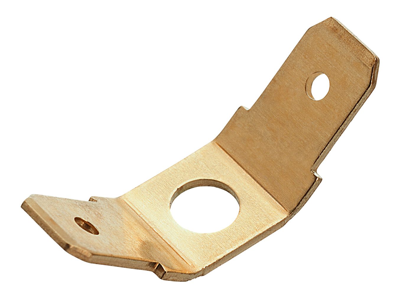 Đầu nối hình xẻng, không cách điện, góc 2 x 45°, M 4