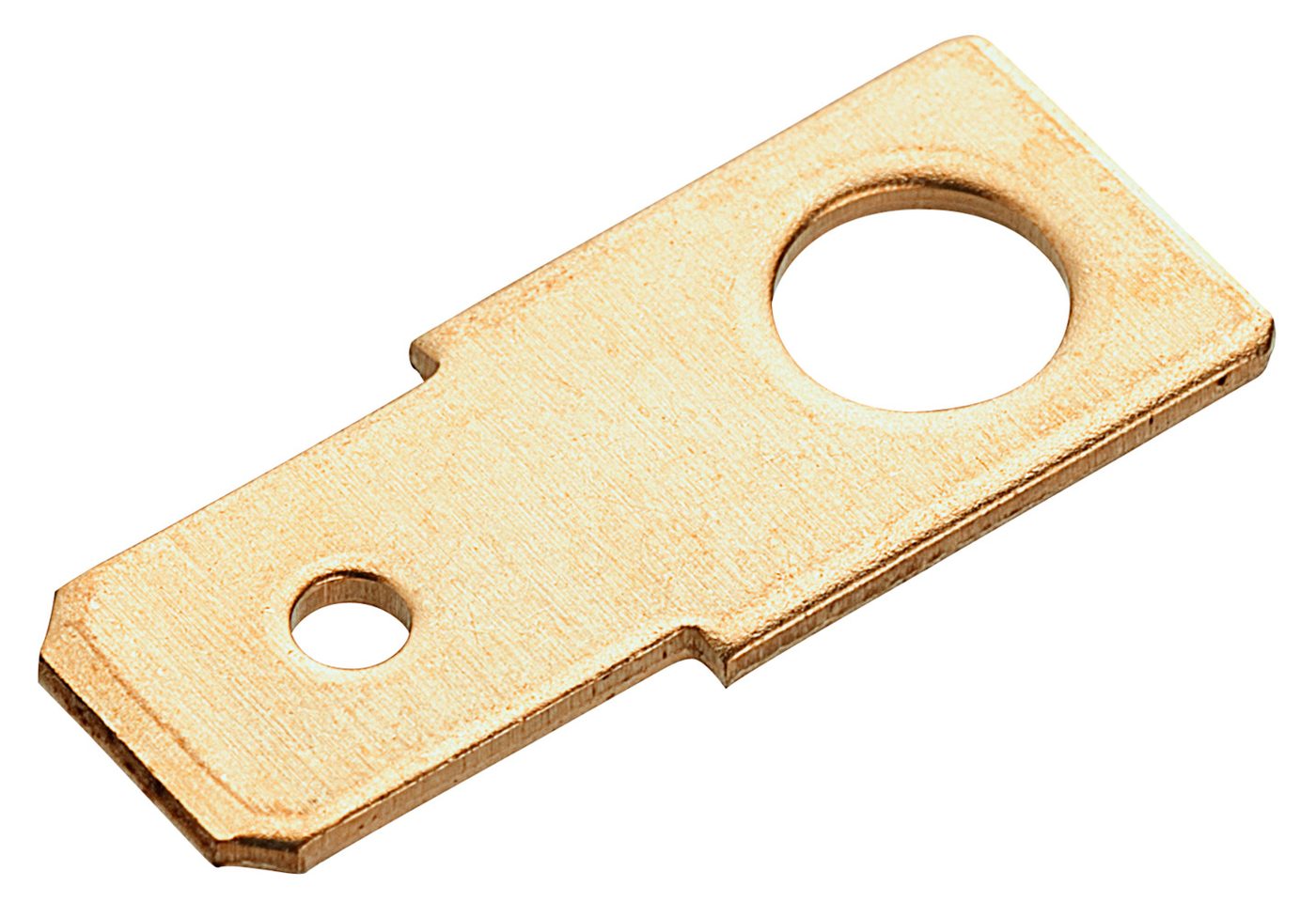 Đầu nối hình xẻng, không cách điện, phiên bản thẳng, 6.3 x 0.8 mm, M 4