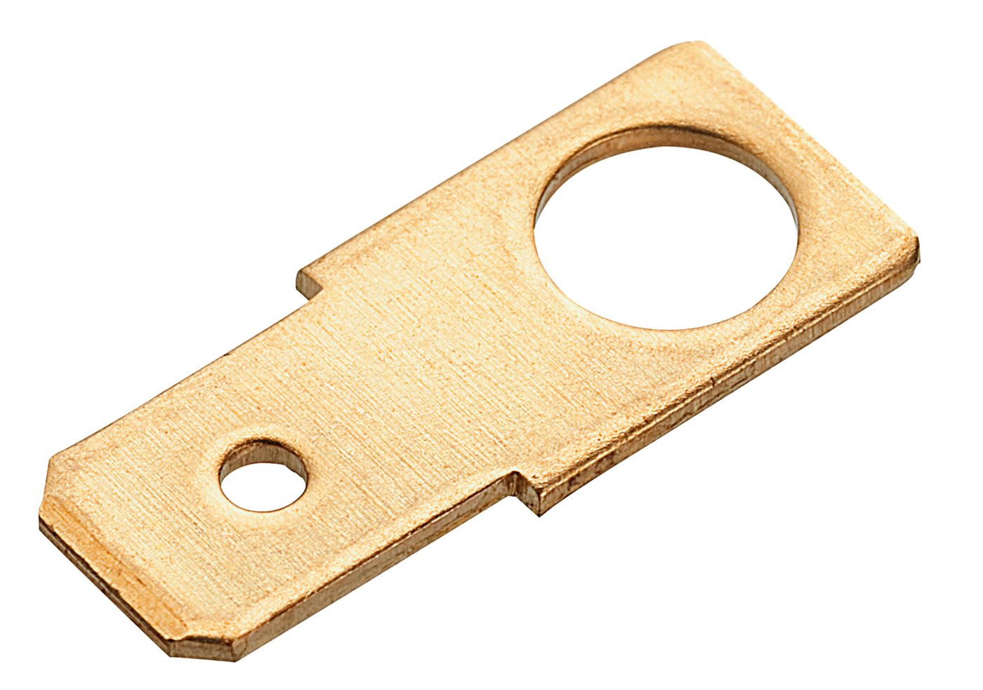 Đầu nối hình xẻng, không cách điện, phiên bản thẳng, 6.3 x 0.8 mm, M 5