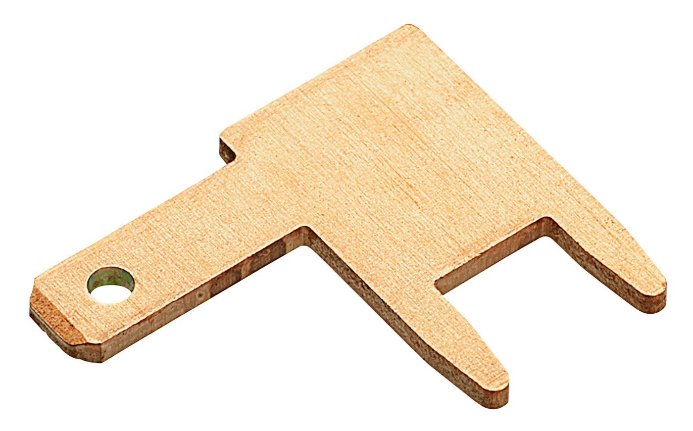 Đầu nối hình xẻng, không cách điện, góc 90°, 2.8 x 0.8 mm