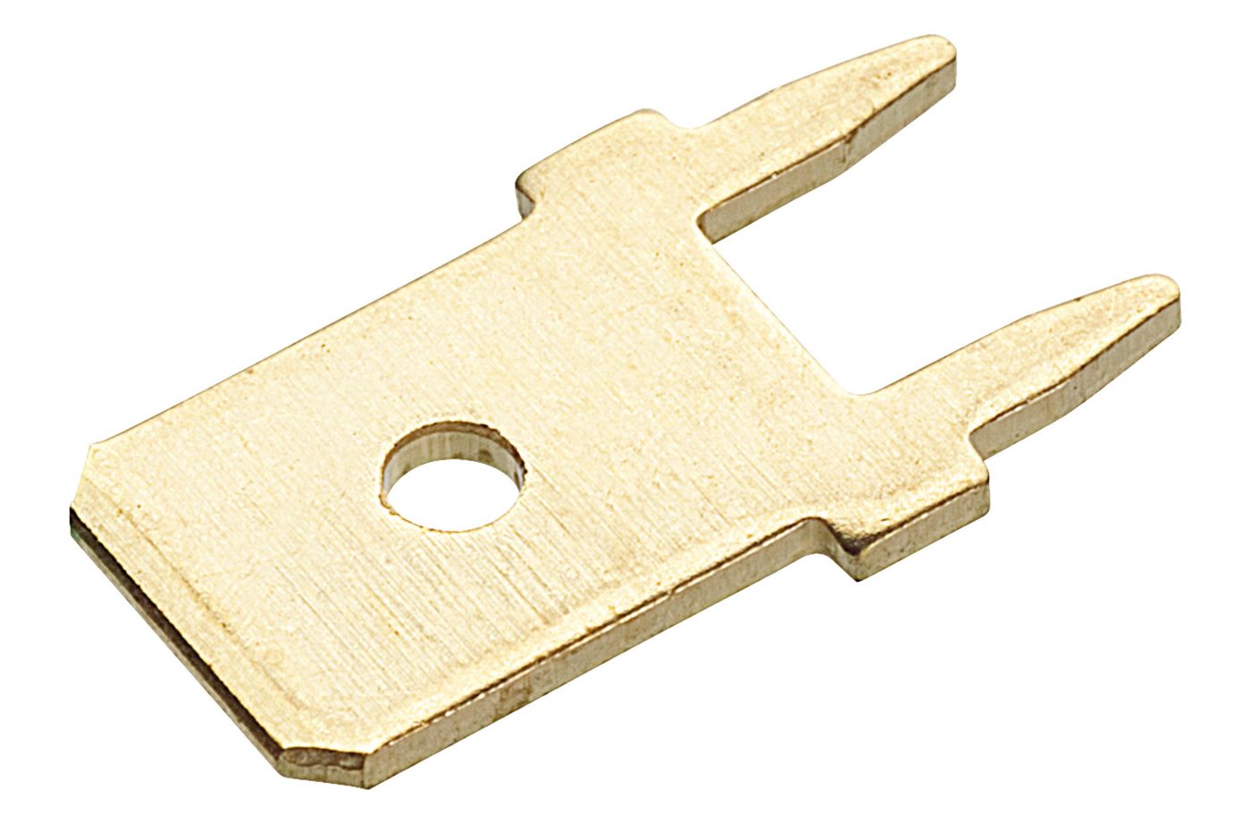 Đầu nối hình xẻng, không cách điện, thẳng 6.3 x 0.8 mm