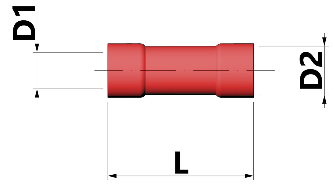 Đầu nối song song, cách điện, tiết diện 0.5 - 1 mm² thumbnail 2