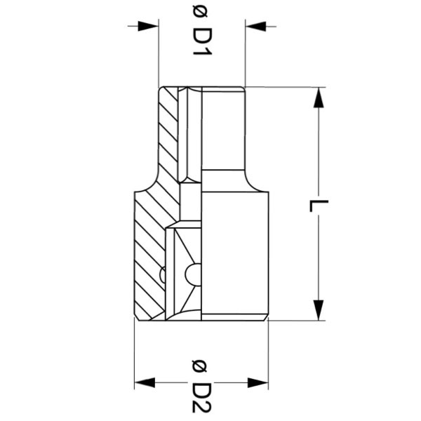 Đầu socket trắng BN4P2Nx, 12 cạnh vuông 3/4 inch FERVI BN4P2Nx thumbnail 4