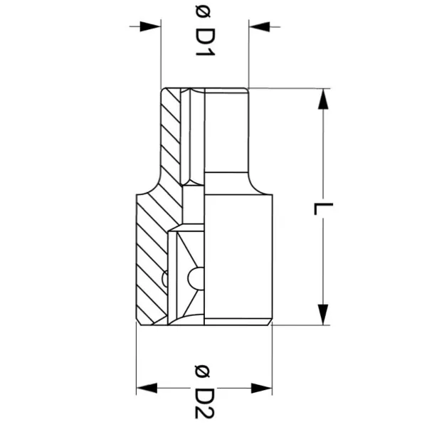Đầu tuýp 12 cạnh vuông 3/4 inch FERVI BN4P2N, mạ crom thumbnail 4