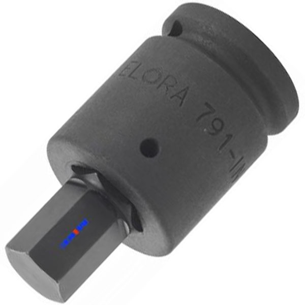 Đầu tuýp lục giác đen 1 inch, 6 cạnh, đầu vuông 3/4"