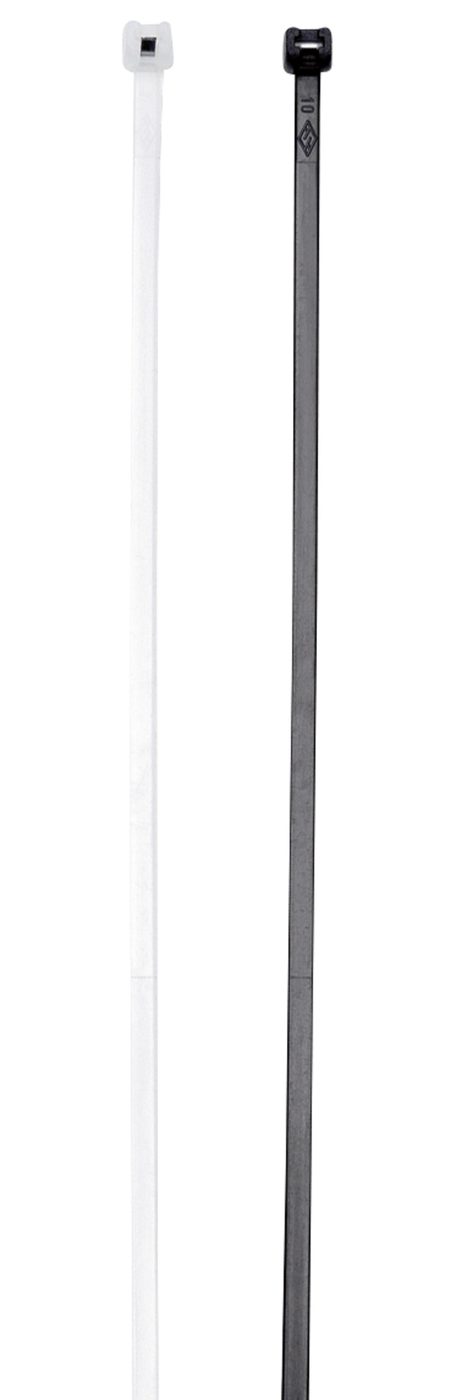 Dây buộc có lưỡi thép, W x L 3.5 x 140 mm, 100 miếng, đen