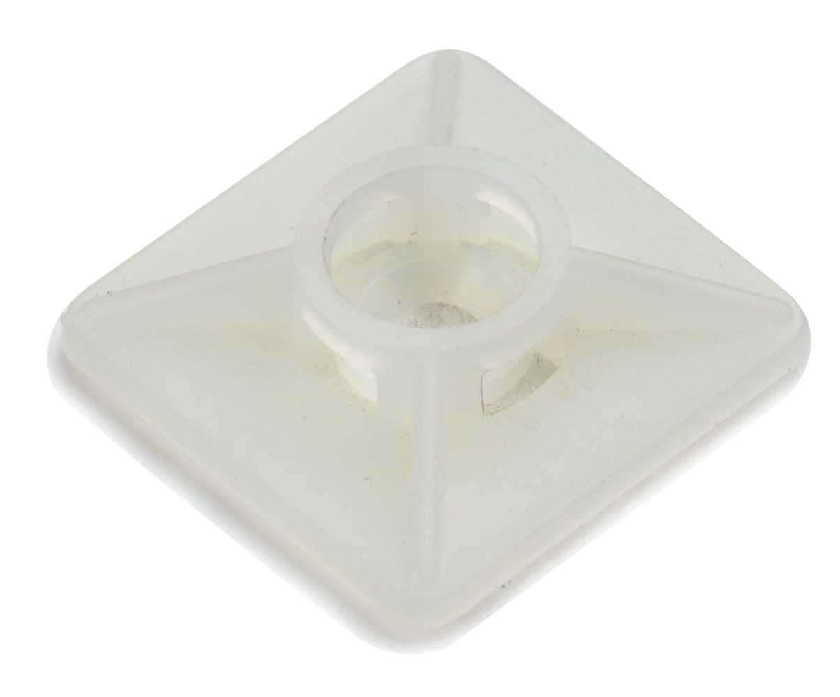 Đế cố định dây buộc cáp tự dán 27 x 27 mm, 100 cái